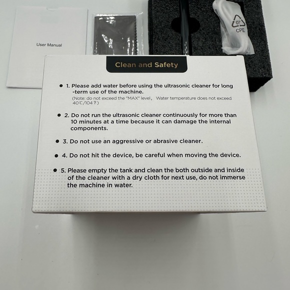 NIB ULTRASONIC CLEANER Designed for Dental Appliances - Picture 8 of 9